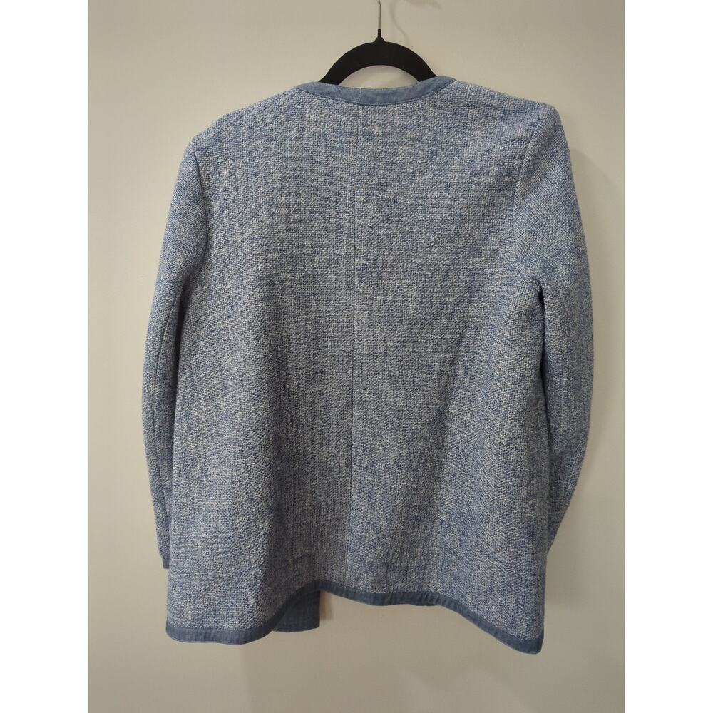J McLaughlin Blue Textured Adella Jacket - Picture 7 of 7